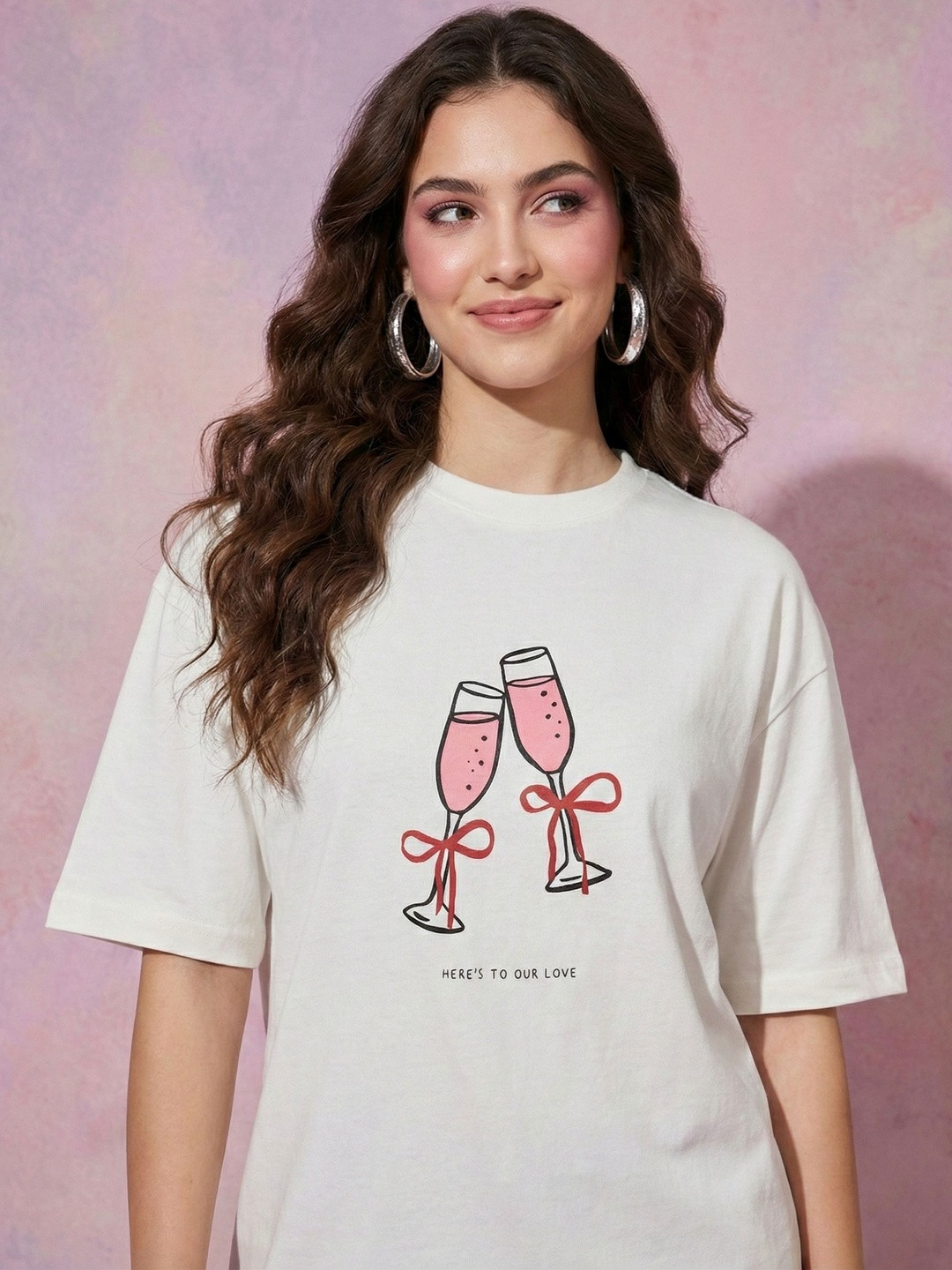 DressBerry Women Printed Resin-Print 3D T-shirt