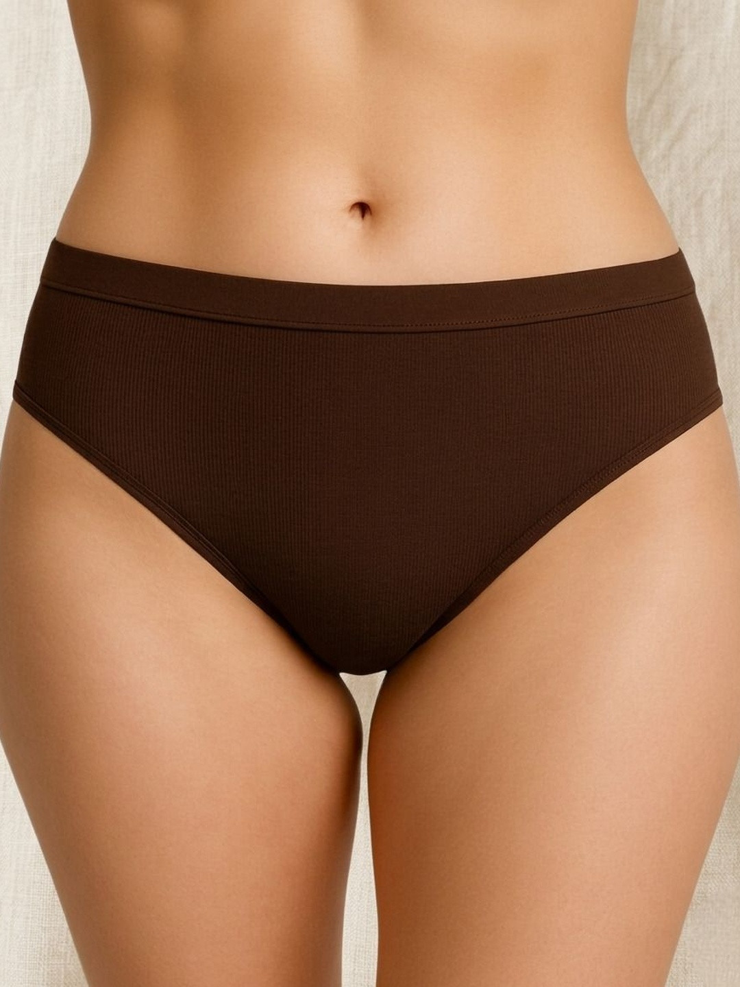 DressBerry Women Pack of 2 Self Design Cotton Basic Briefs