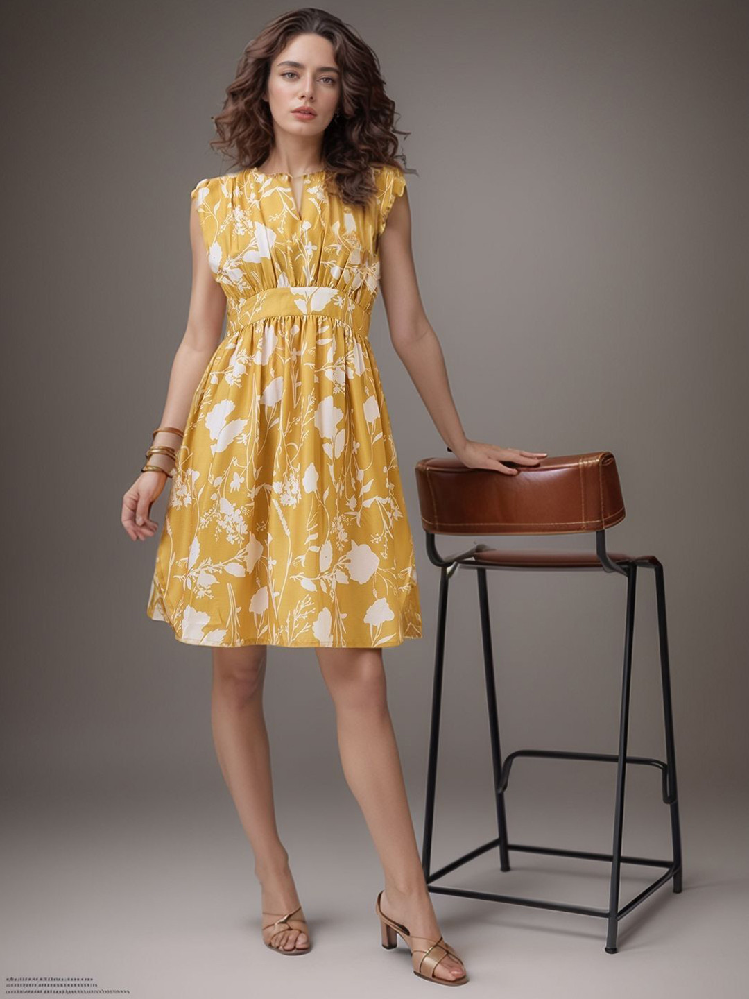 DressBerry Women Floral Printed Fit & Flare Dress