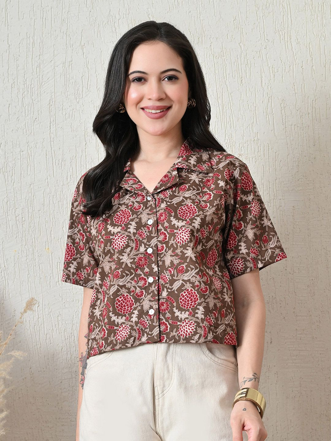 MURLI KURTI Women Floral Printed Casual Shirt