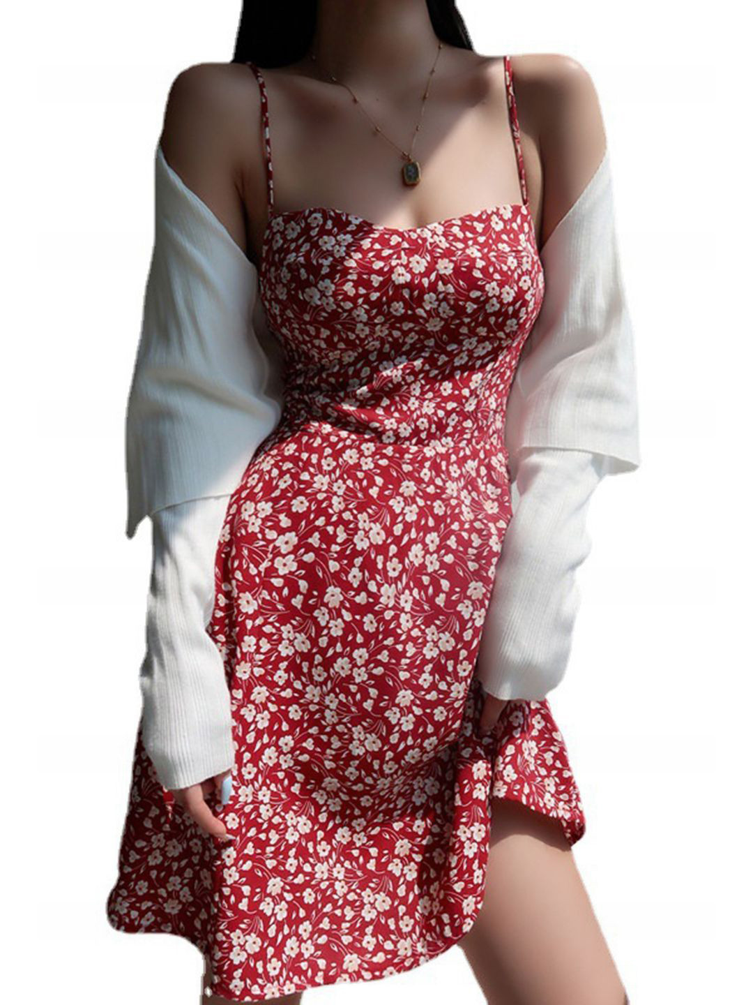 DressBerry Floral Print Maxi Midi Dress