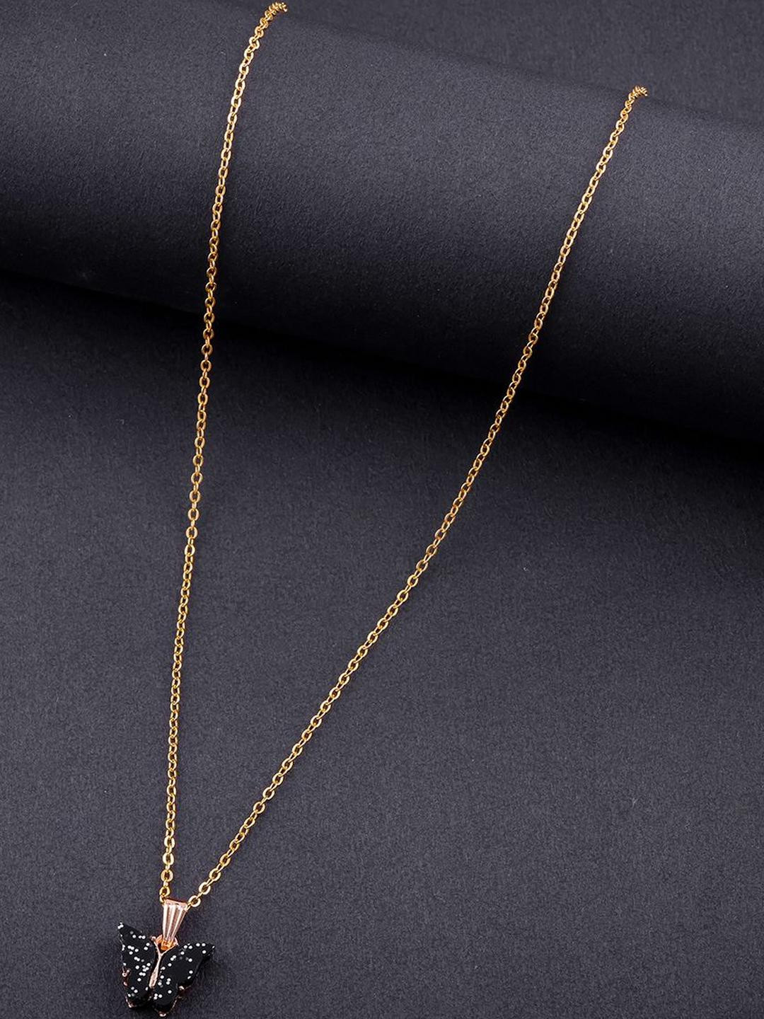 Elegant Gold-Plated Chain with Butterfly Pendant
