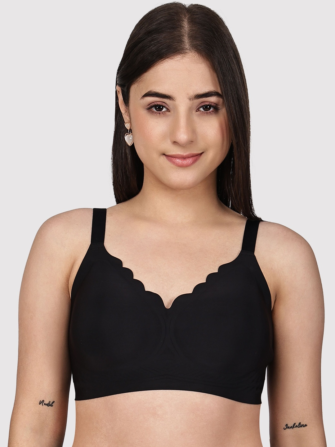 DressBerry Designer V-Neck Stylish Lightly Padded Bra