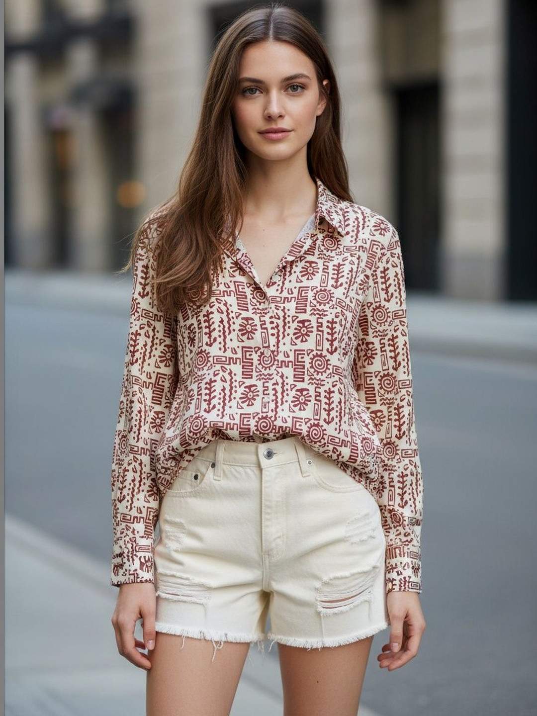 DressBerry Women Printed Casual Shirt