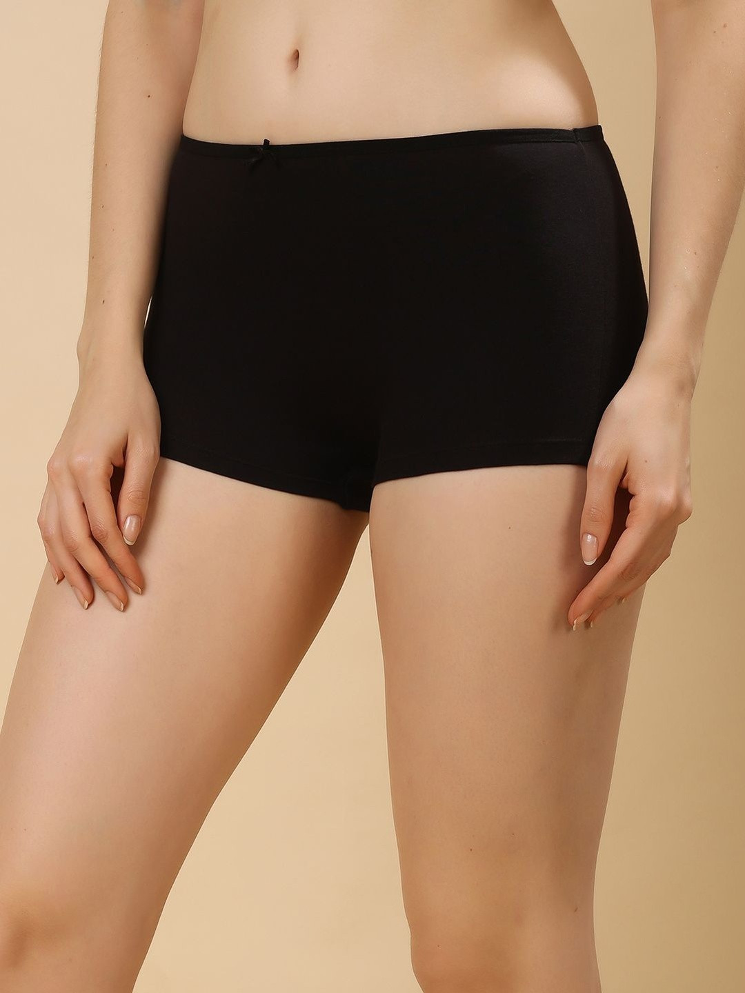 Dressberry Pack Of 3 Women Cotton Mid-Rise Boy Shorts Basic Briefs