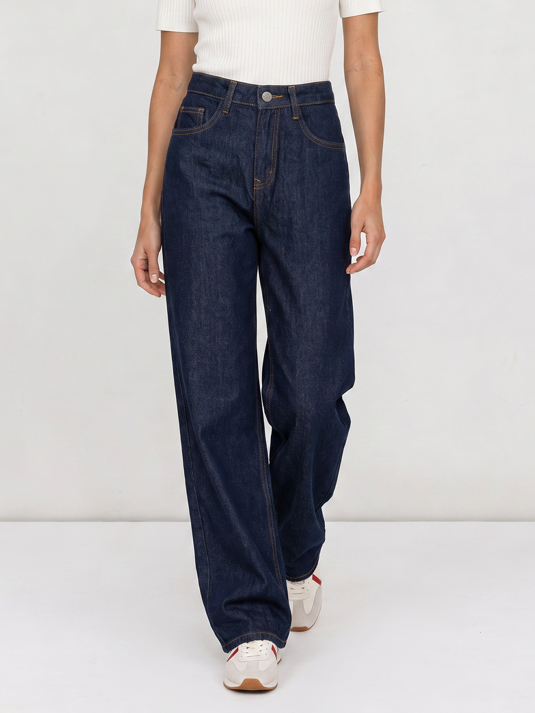 The Roadster Life Co. Women Baggy Pure Cotton Jeans