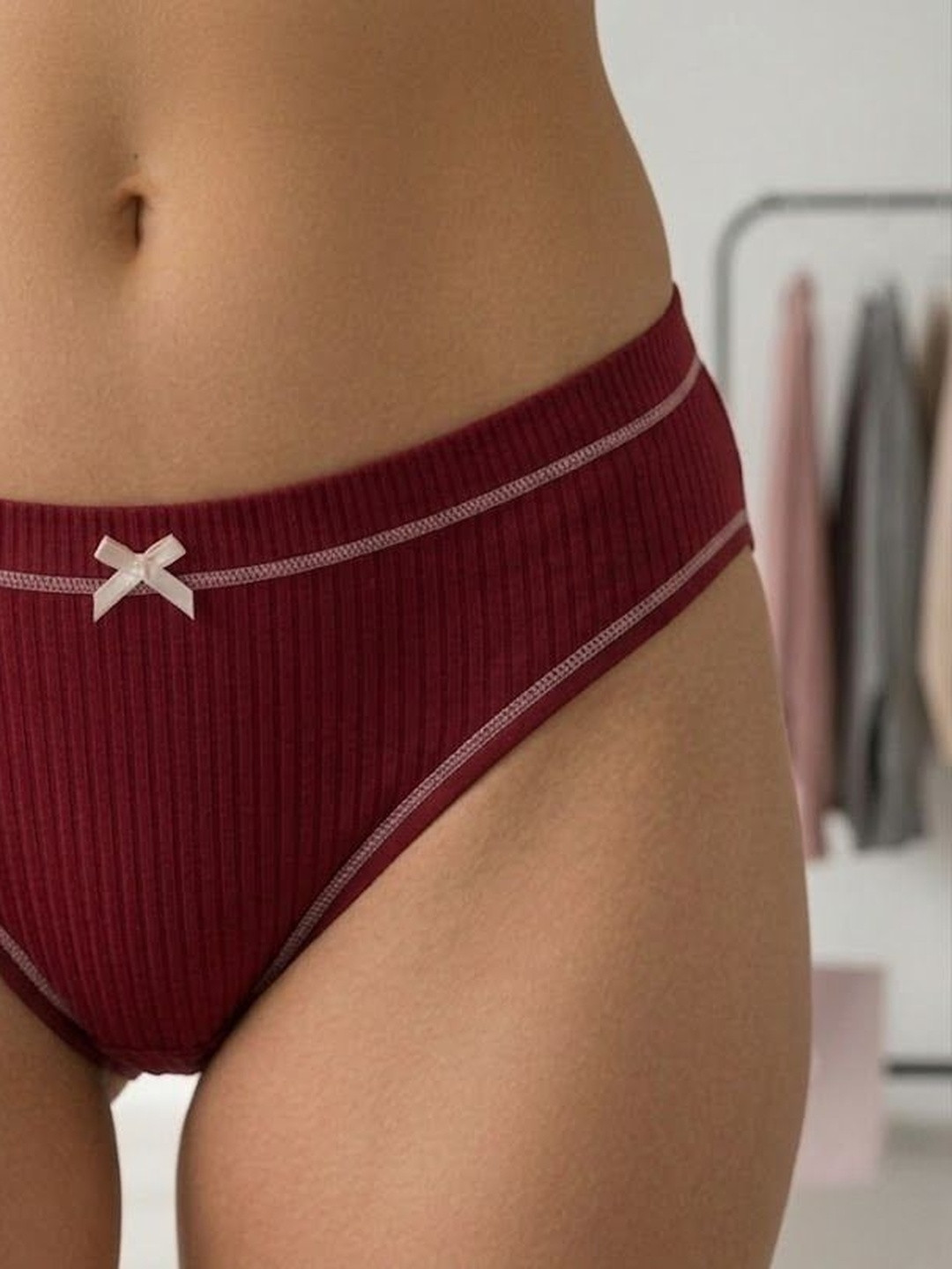 DressBerry Women Pack of 4 Self Design Basic Briefs