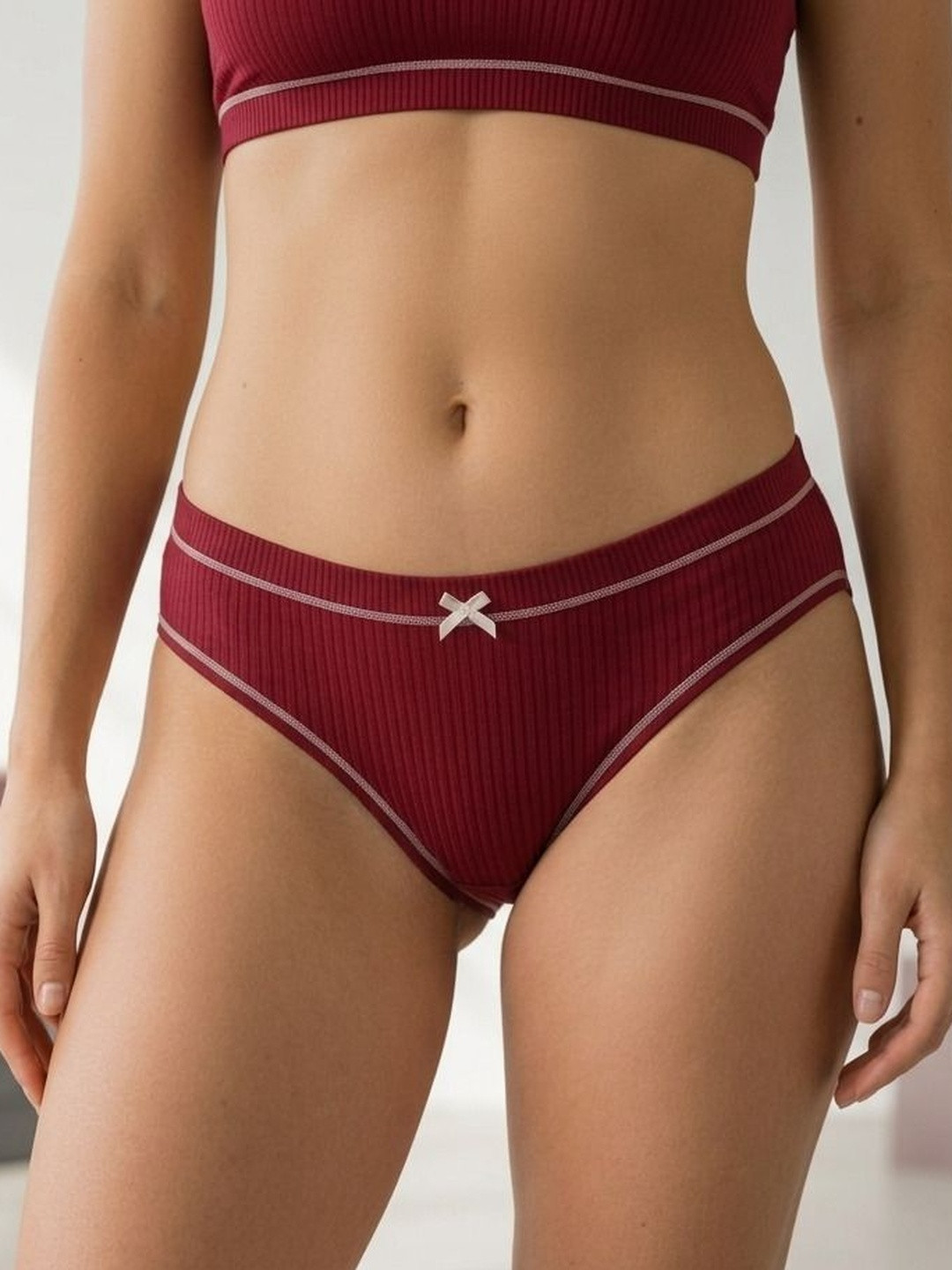 DressBerry Women Pack of 2 Self Design Basic Briefs