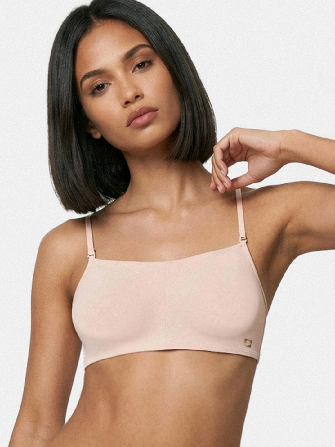 Enamor Basic Non Padded Wirefree Full Coverage Cotton Cami Bra A022