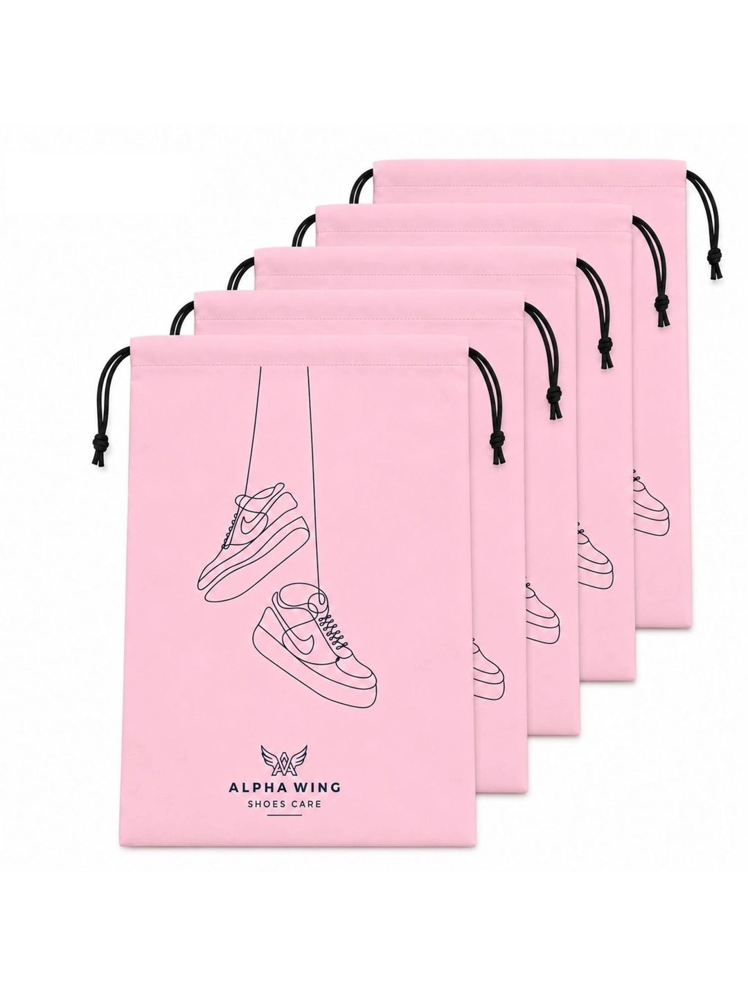 ADOREX Peach-Coloured Set of 6 Water Resistant Shoes Organiser Organisers