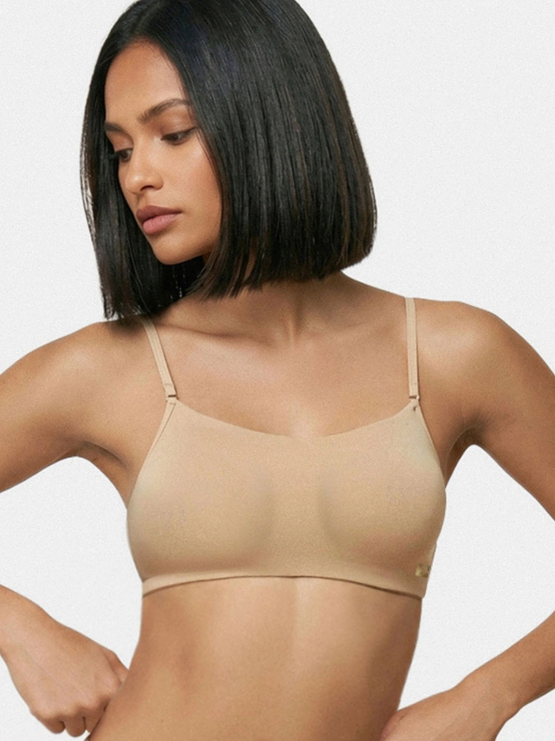 Enamor Basic Non Padded Wirefree Full Coverage Cotton Cami Bra A022
