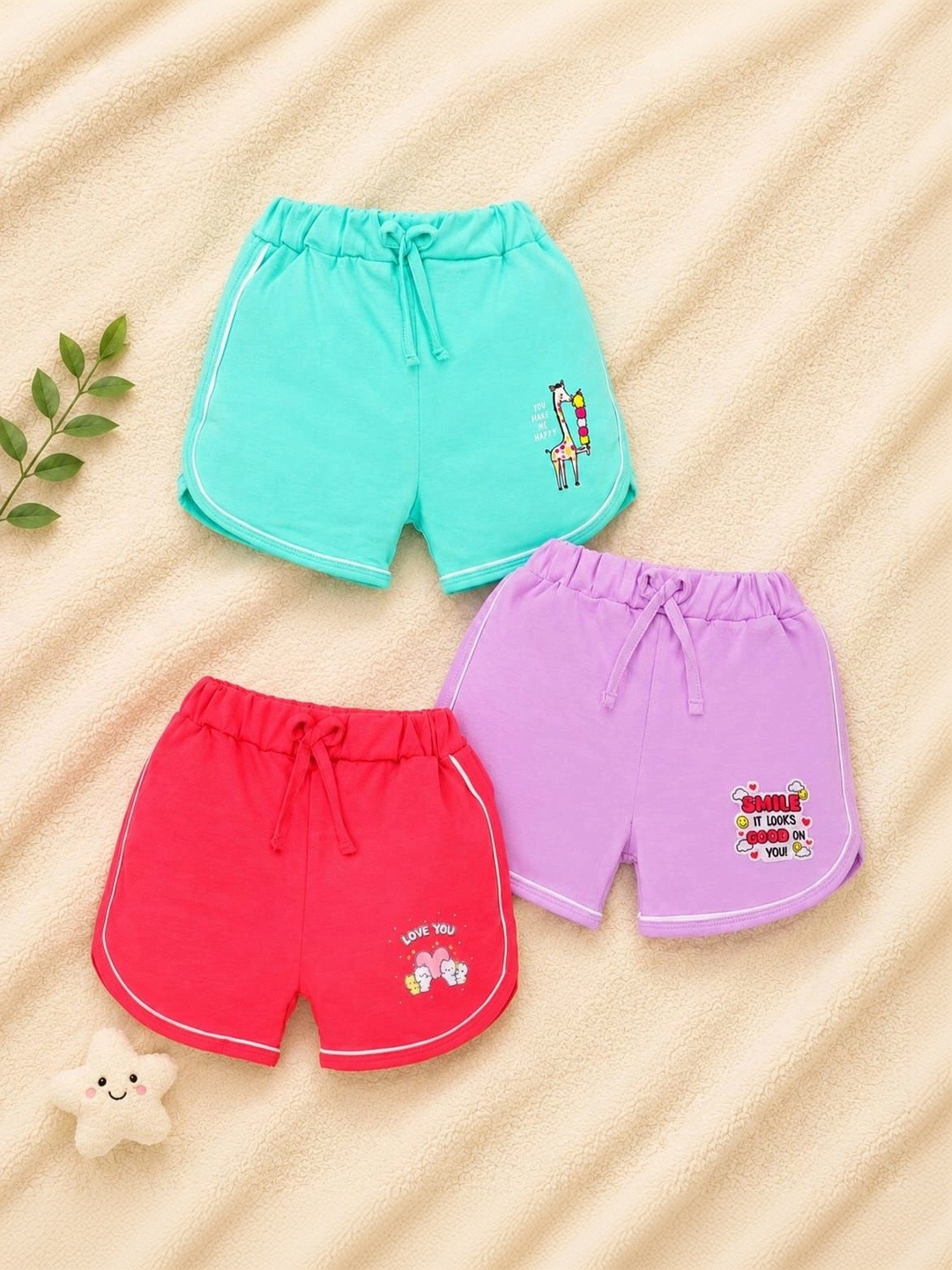 CERABI Girls Printed Shorts