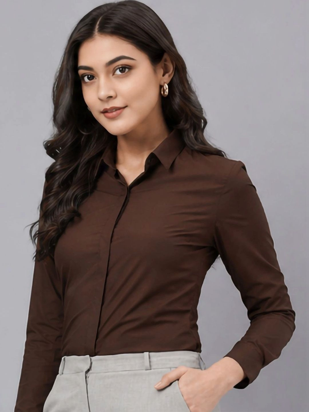 Zainab Women Slim Fit Formal Shirt