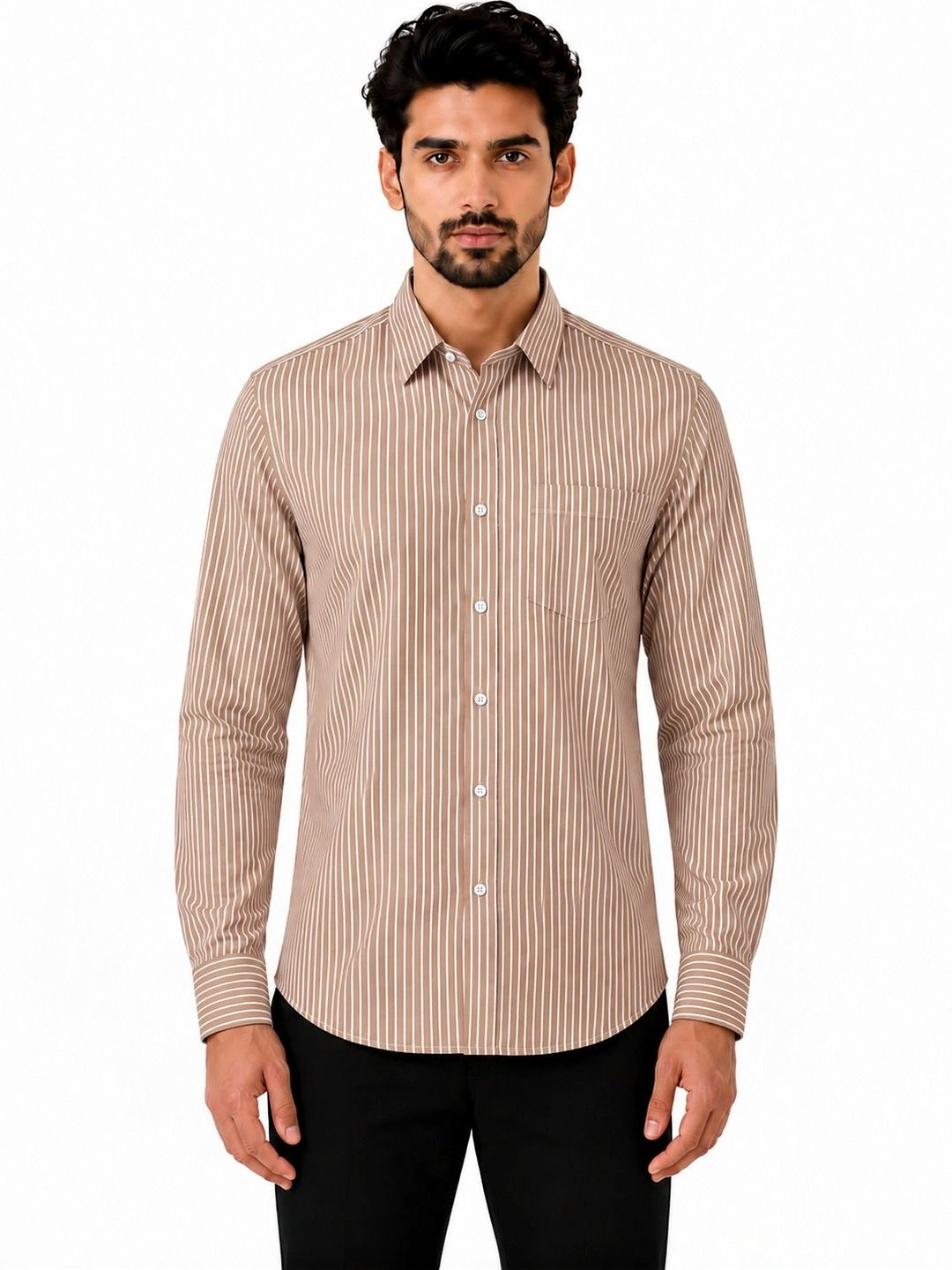 Ellishwear Men Comfort Striped Casual Shirt