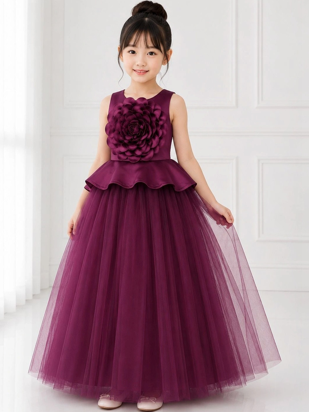 Toy Balloon kids Floral Maxi Dress