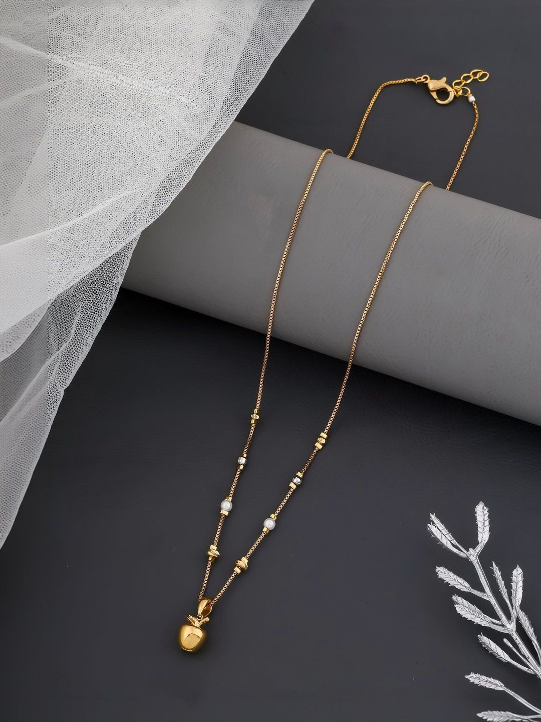 SZN Brass Gold-Plated Necklace