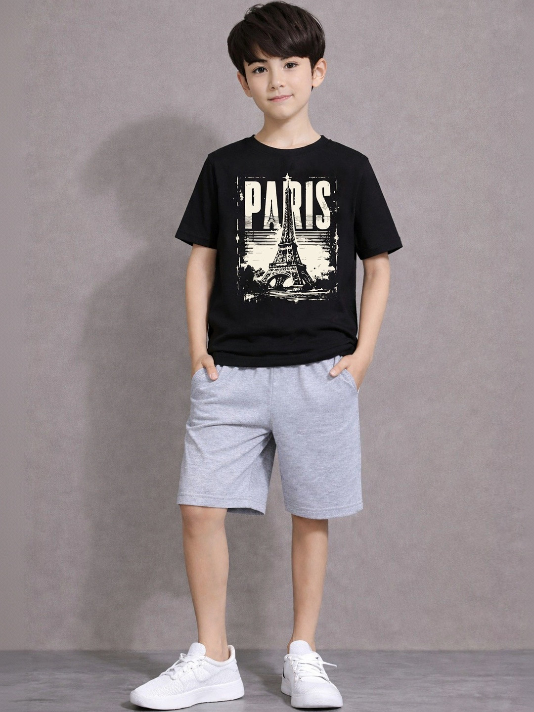 LITWAY Boys Printed Pure Cotton Clothing Set