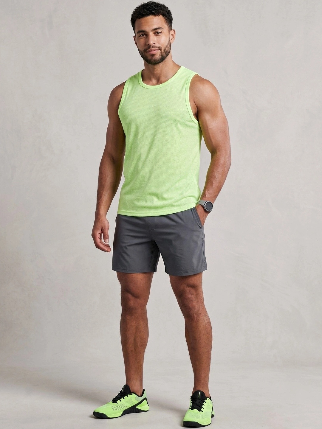CORNERKICK Textured Tank Sleeveless Dri-FIT Sports T-shirt