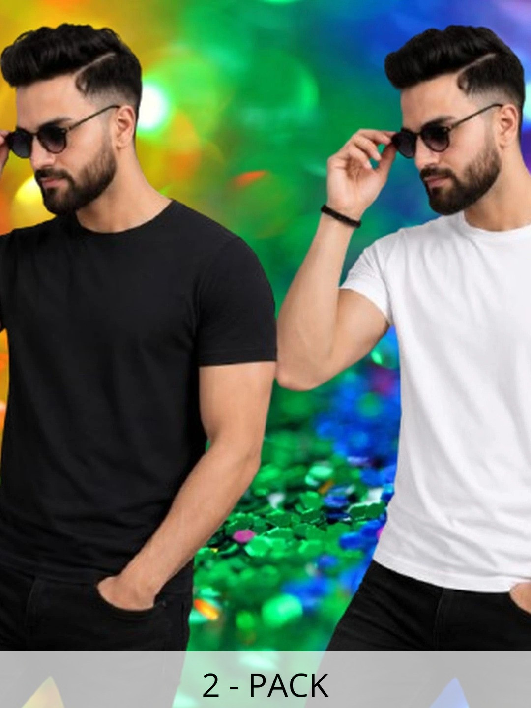 WIKE DENIMS Men Pack Of 2 T-shirts