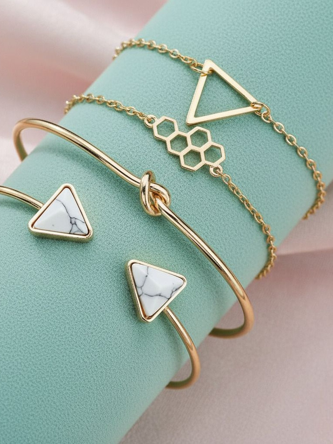 DressBerry Women 4 Gold-Plated Cuff Bracelet