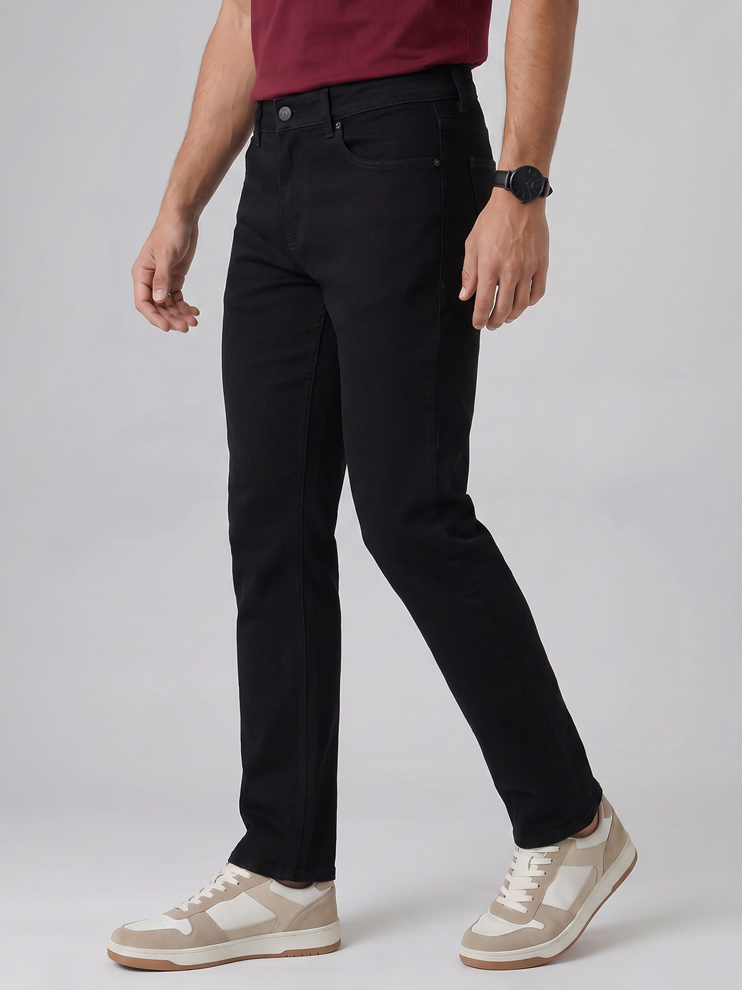 SPYKAR Men Straight Fit Stretchable Jeans