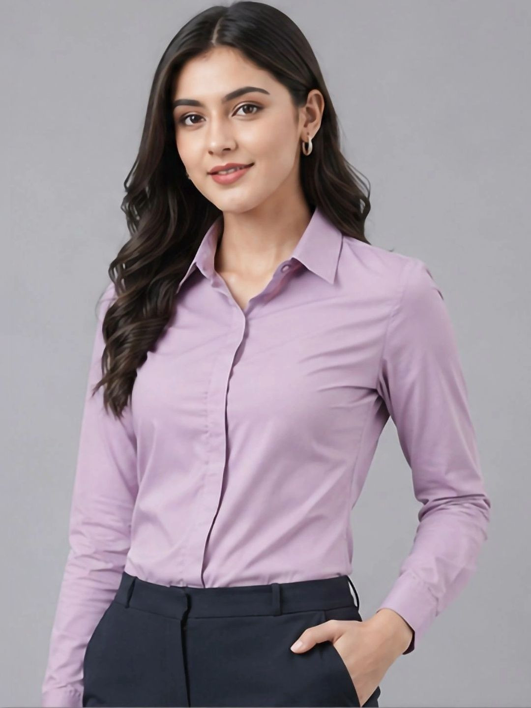 Zainab Women Slim Fit Formal Shirt