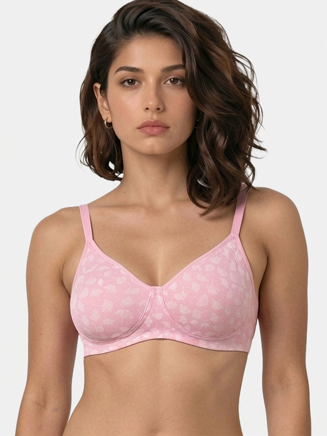 Enamor Non Padded Wirefree High Coverage Stretch Cotton Everyday Bra A042