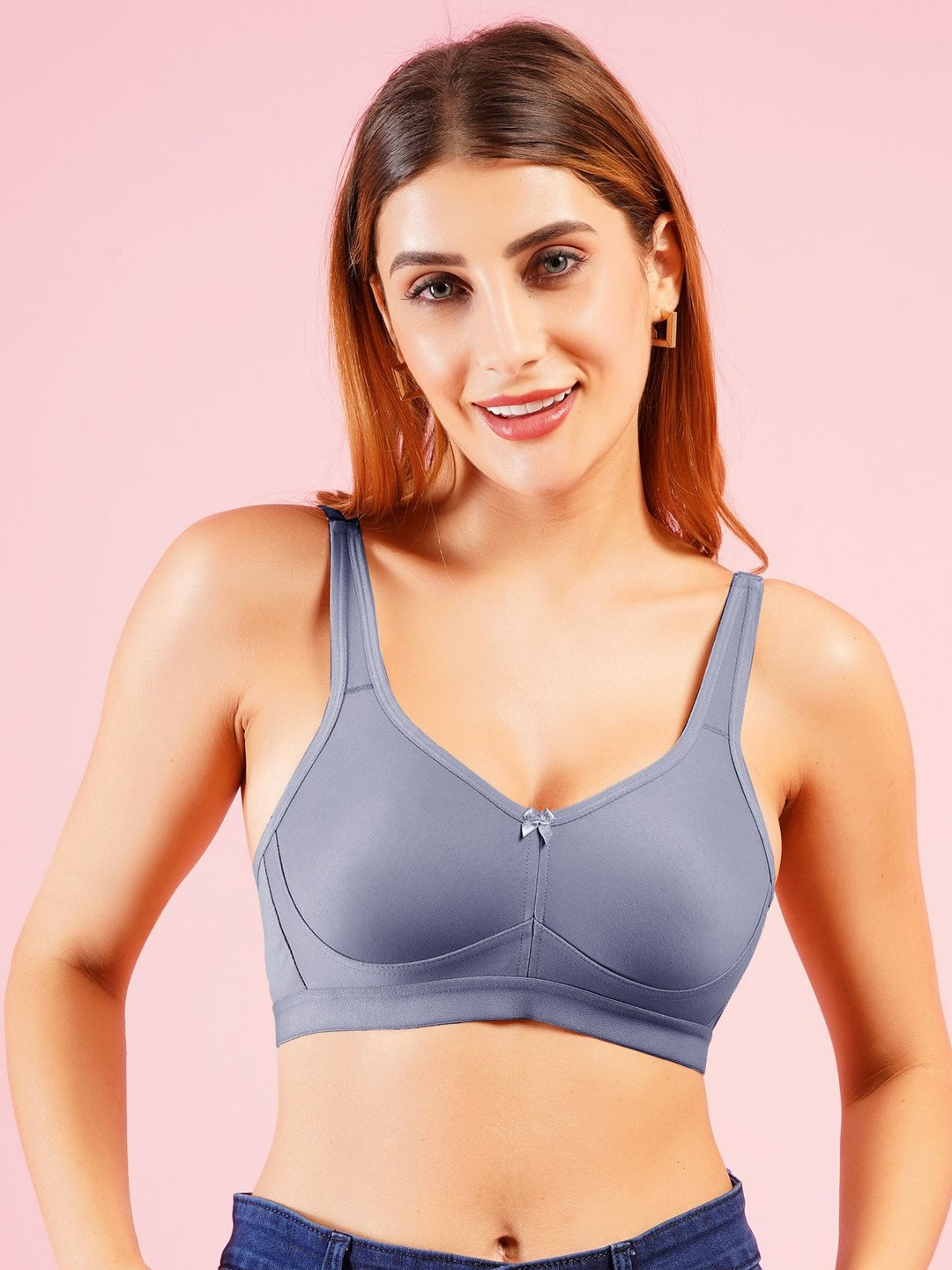 DressBerry Minimizer Plus Size Full Coverage Seamless Bra