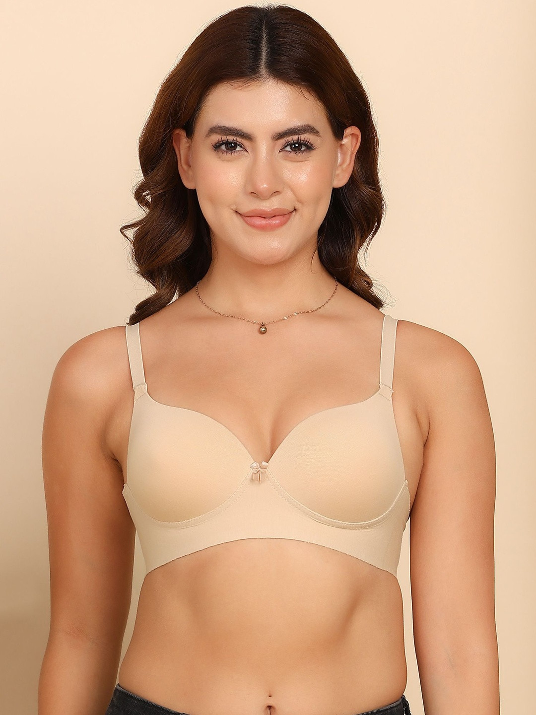 Dressberry Cotton Push-Up Level-3 Padding with 3/4th Coverage Bonded Bra