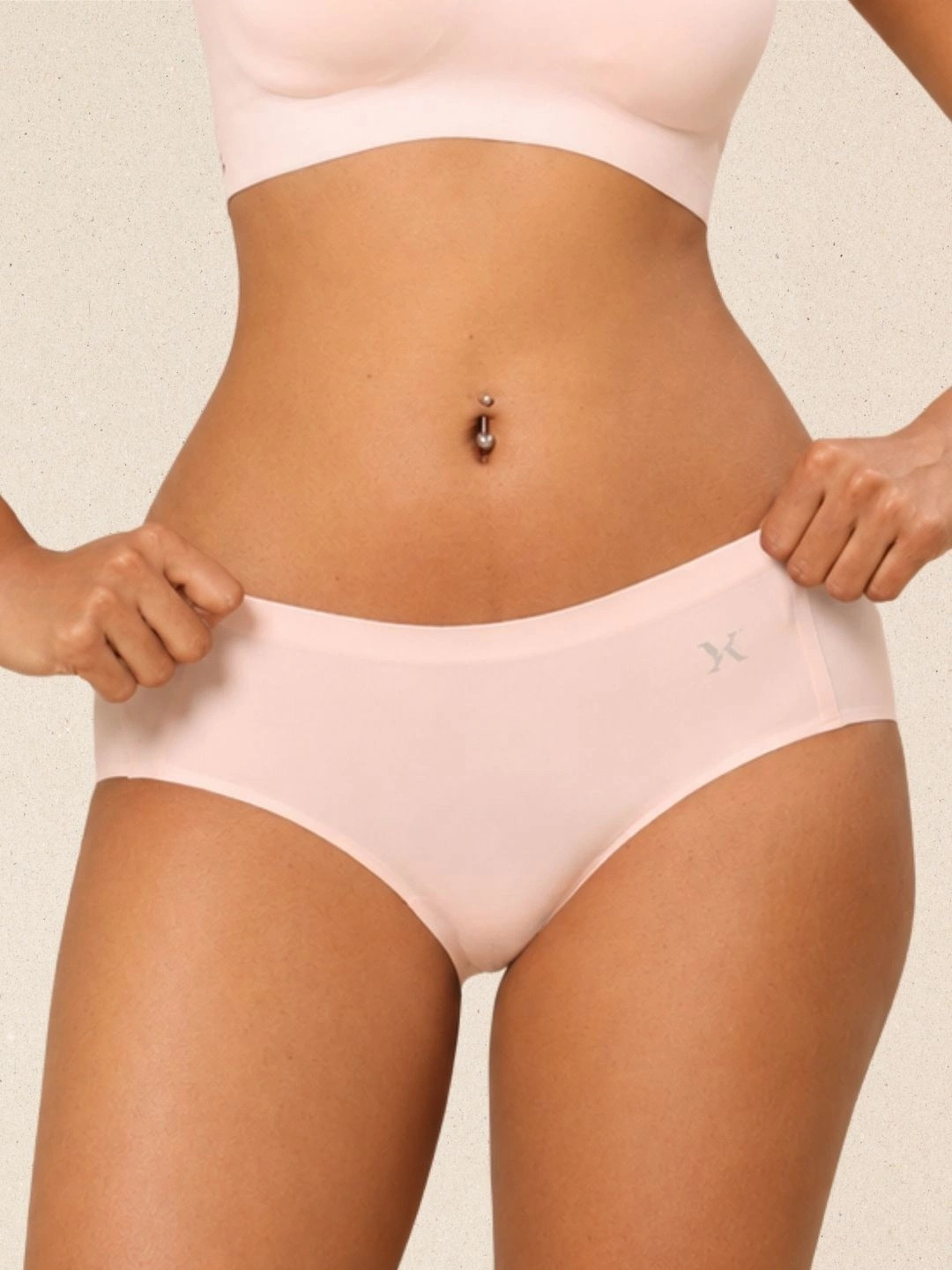 Krvvy Mid-Rise Seamless Ultrasoft Hipster Briefs
