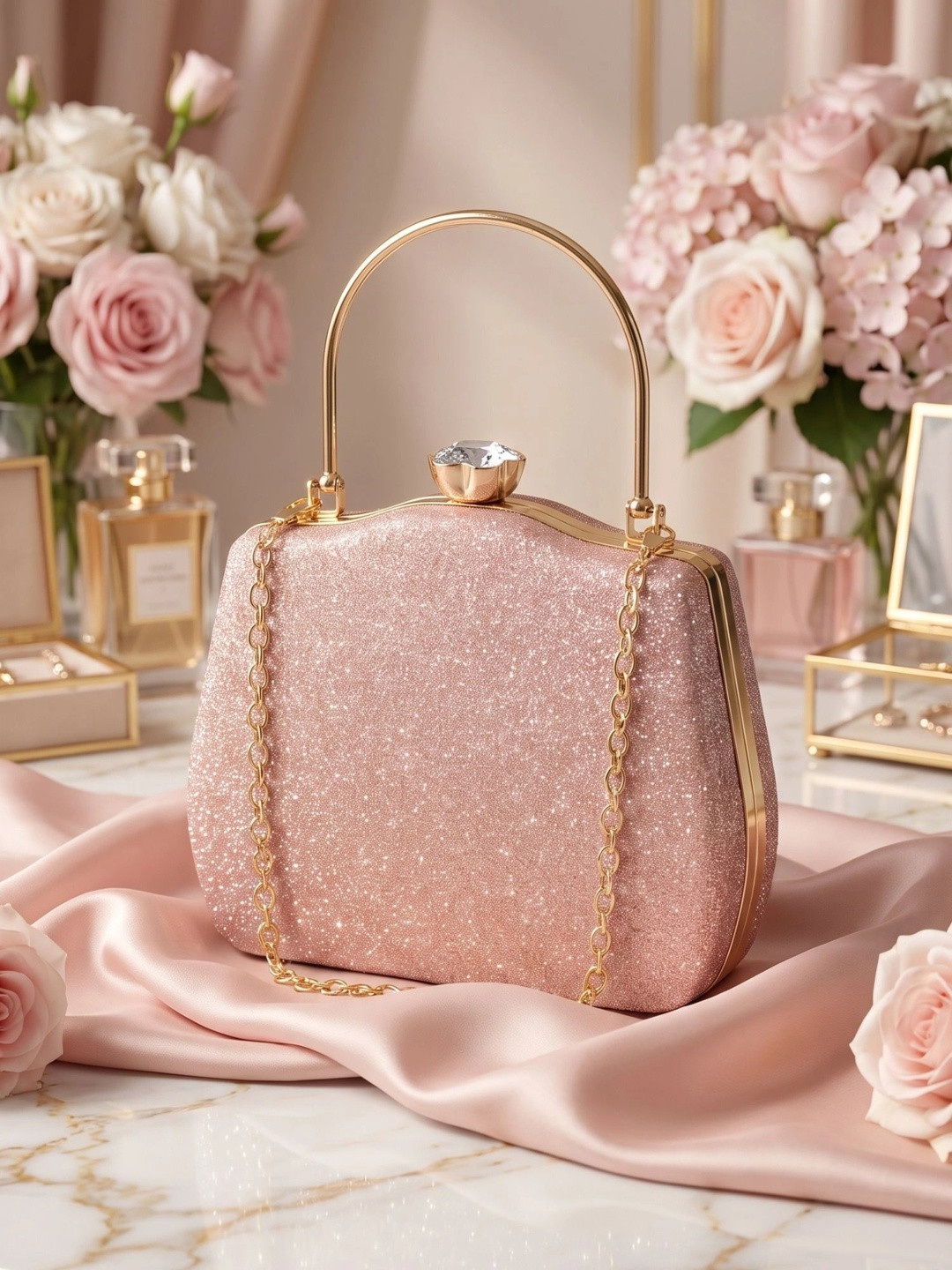 MISHA Textured Box Clutch