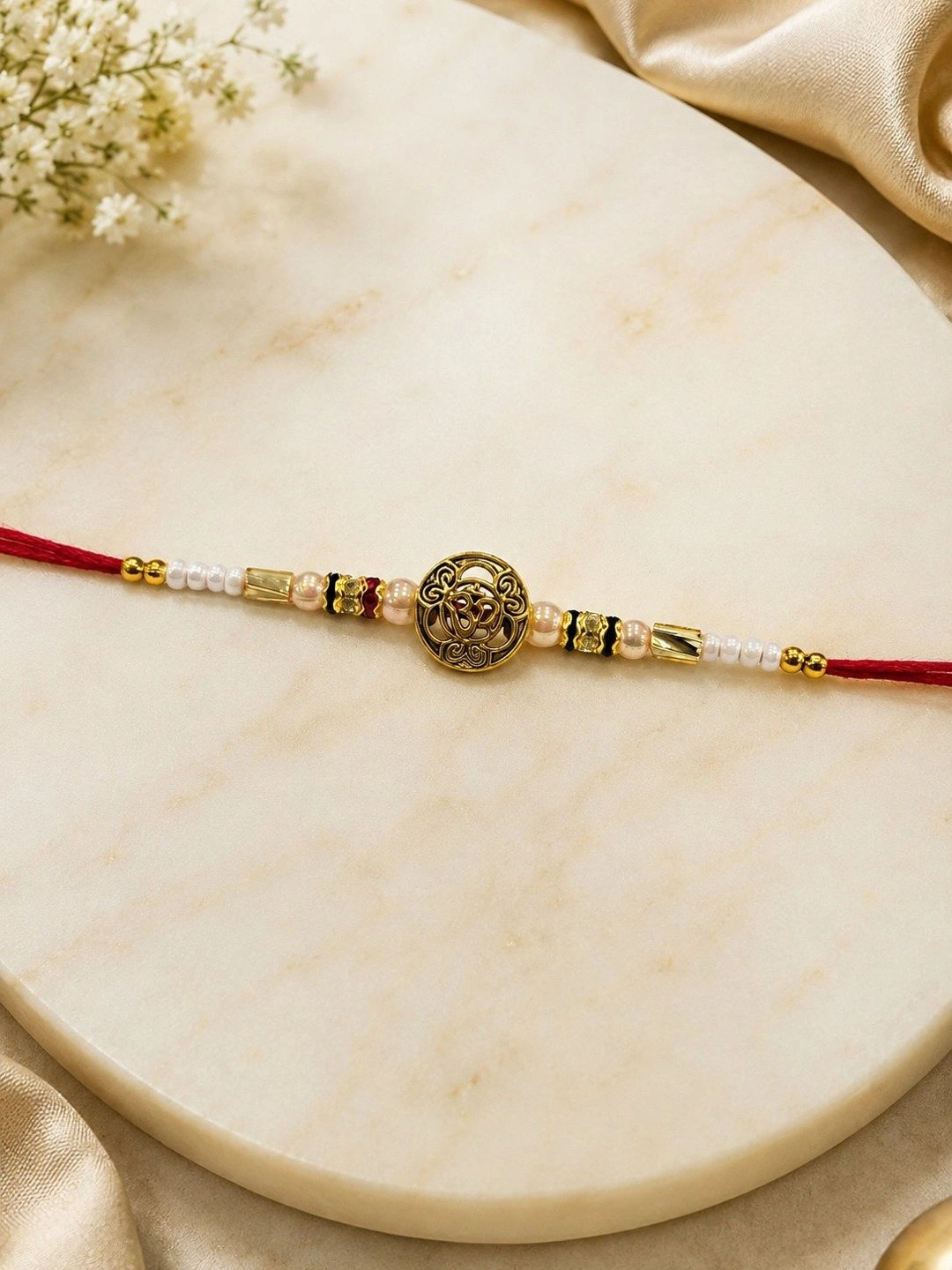 Anouk 3-Pcs Rakhi Greeting Card & Roli Chawal