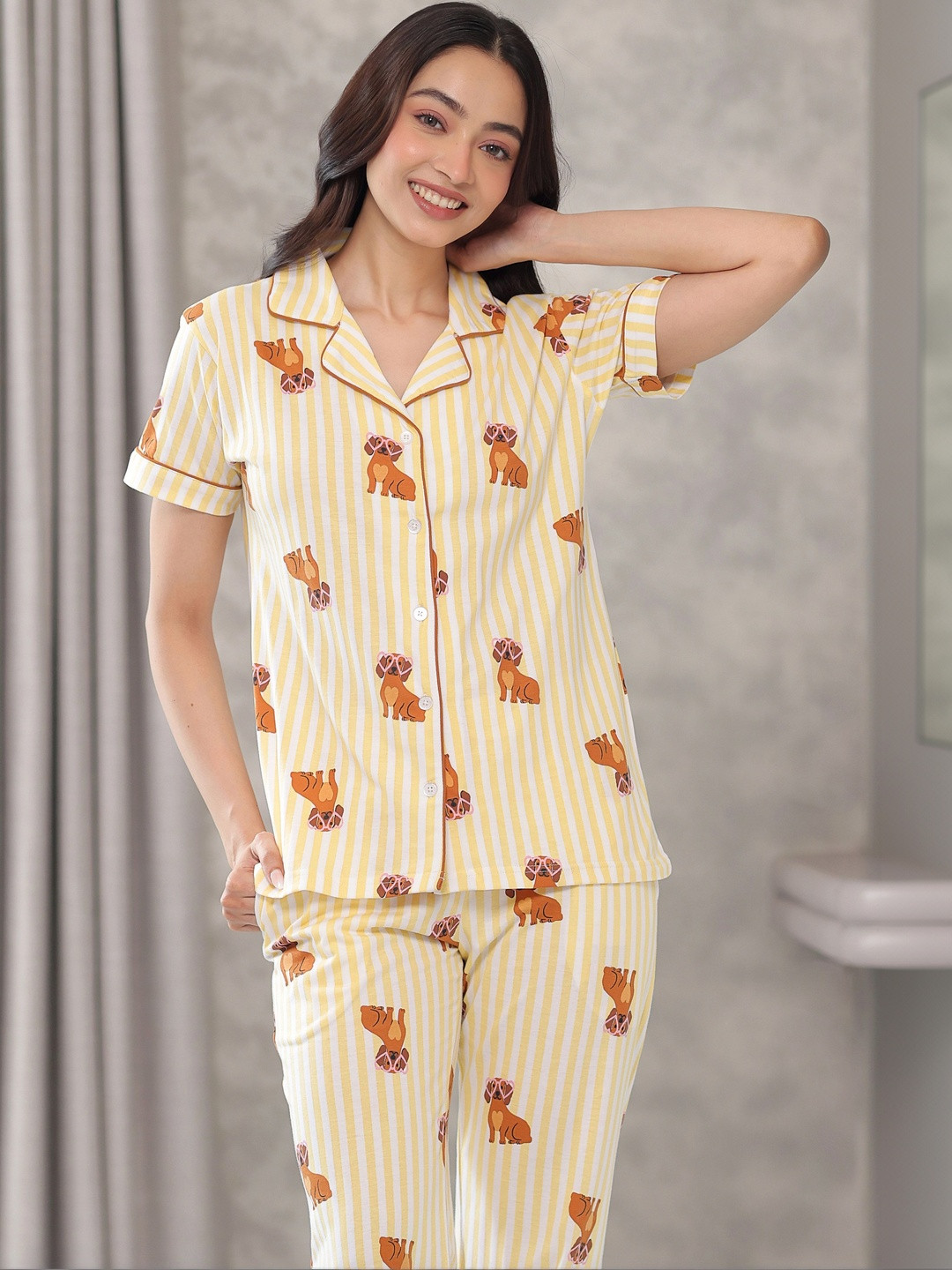Women Printed Night suit 7