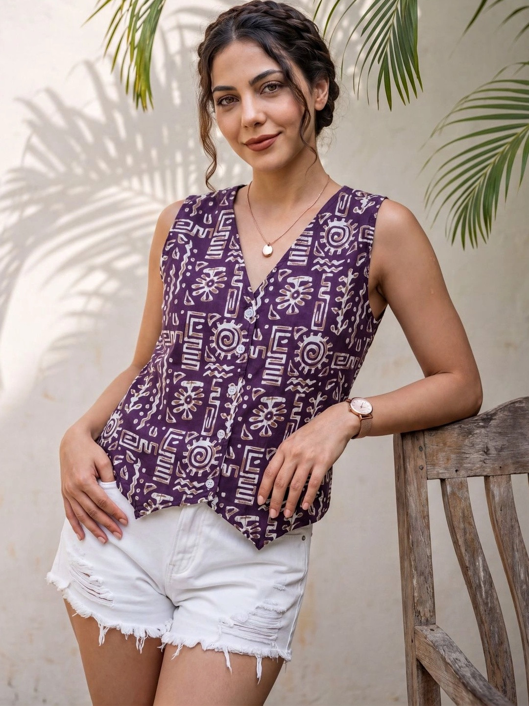 Klotden Print Ethnic Top