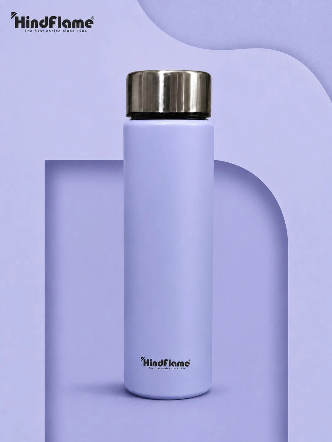 Hindflame Purple Velvet Single Set Stainless Steel, Wall Vacuum Water Bottle, 350ml