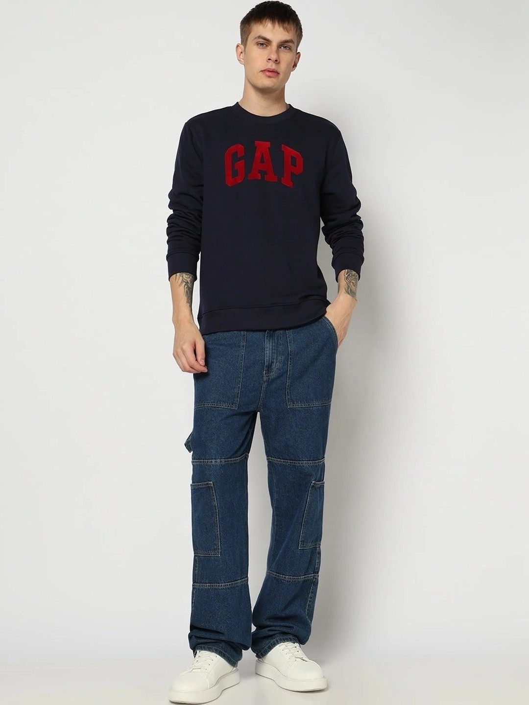 GAP Brand Logo Printed Sweatshirt