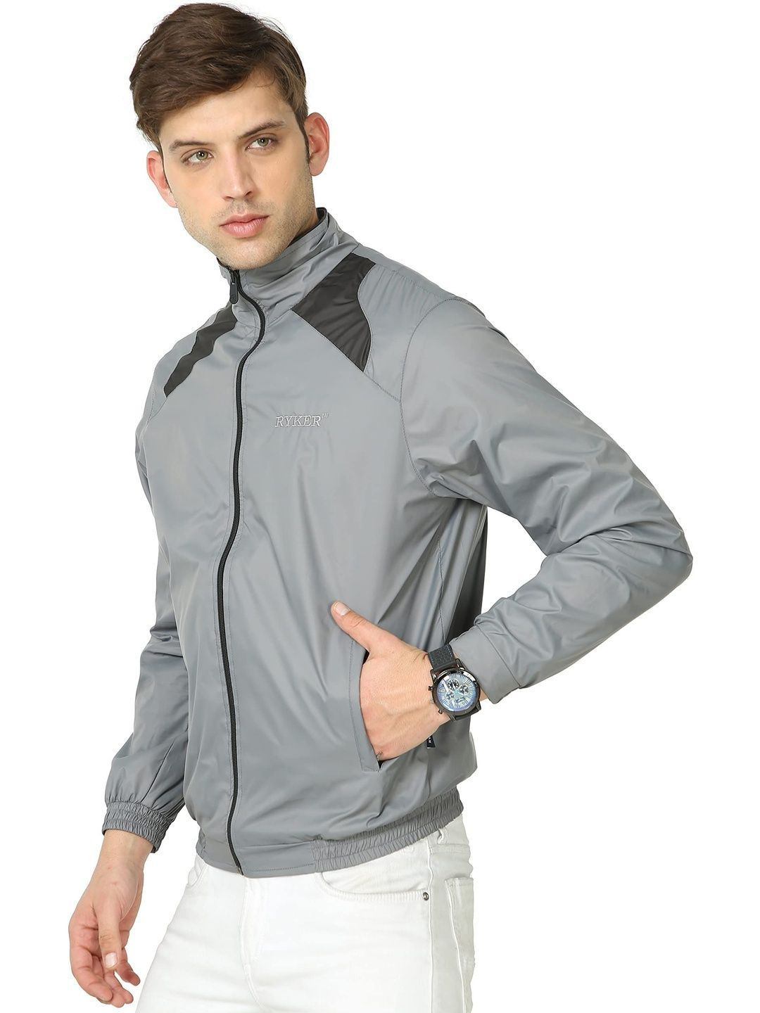 RYKER Men Stand Collar Windcheater Sporty Jacket