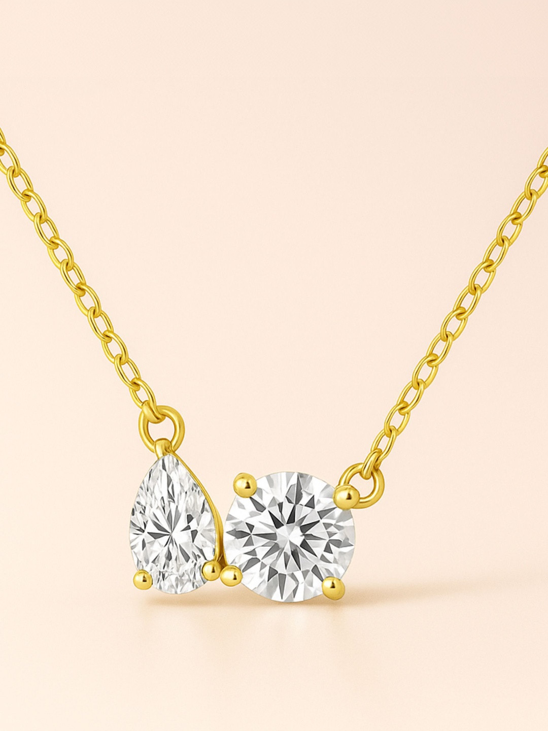 ZAISHA 18k Gold Plated Stainless Steel Waterproof & Anti-Tarnish Duala Necklace