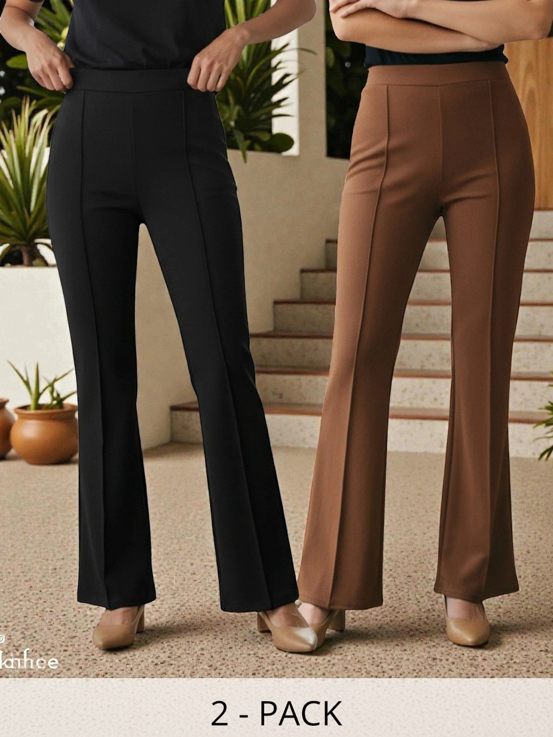 REDFISH Women Comfort High-Rise Trousers