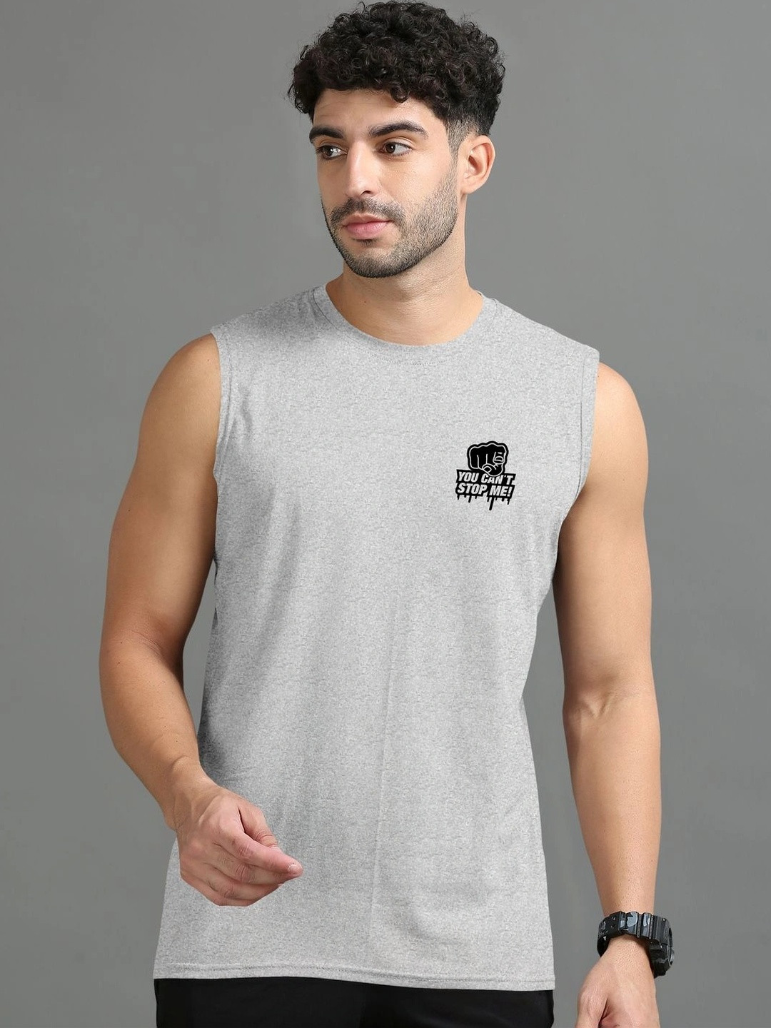 Triptee Men Typography Printed Pure Cotton T-shirt