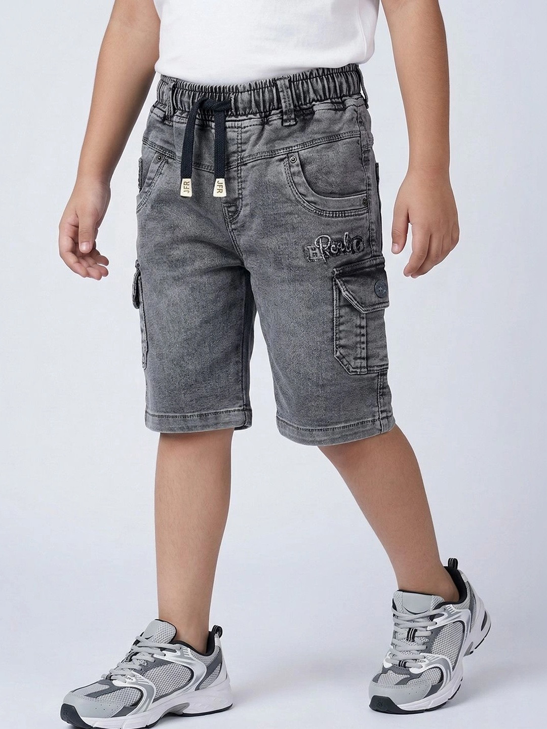 Dripteen Boys Washed Cargo Shorts Technology