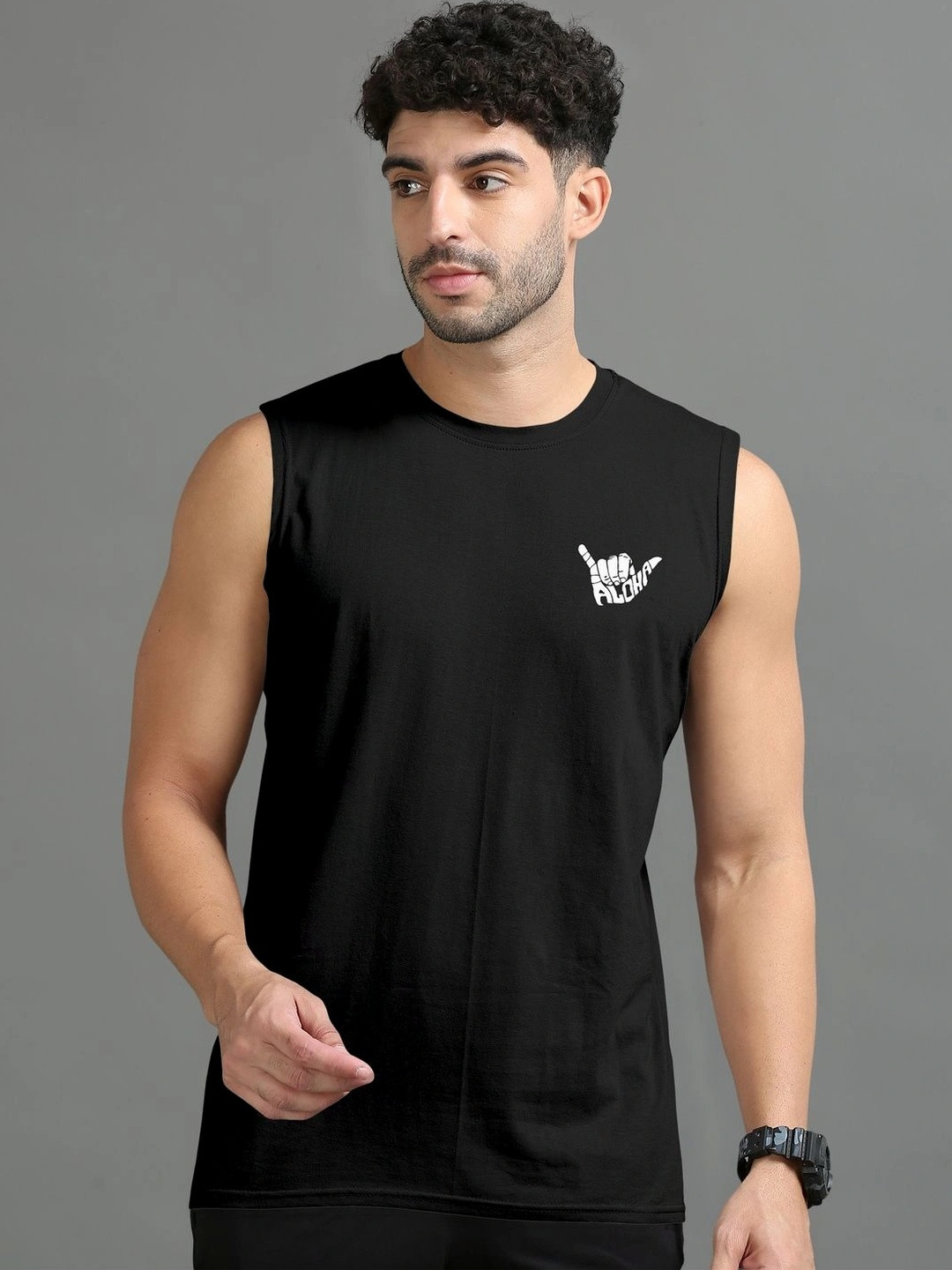 Triptee Men Typography Printed Pure Cotton T-shirt