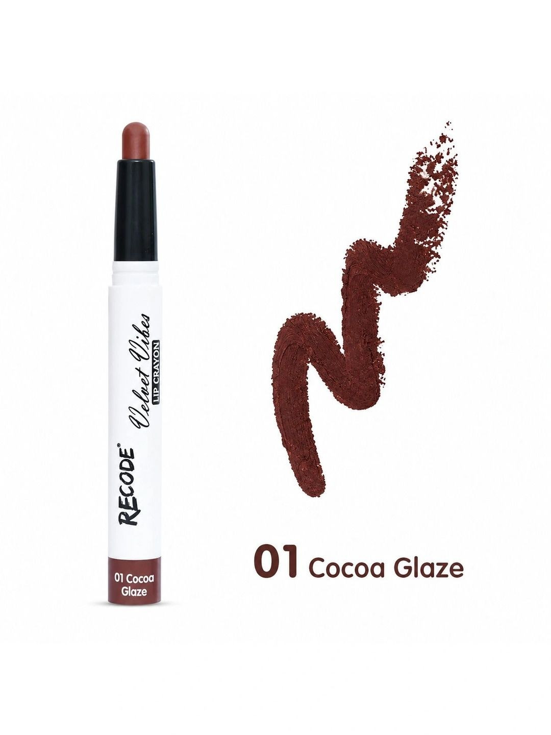 Recode Velvet Vibes Lip Crayon - 1.5 g -01 Cocoa Glaze
