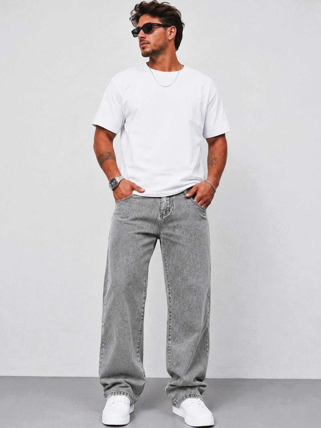 DENIMLOOK Men Relaxed Fit Mid-Rise Jeans