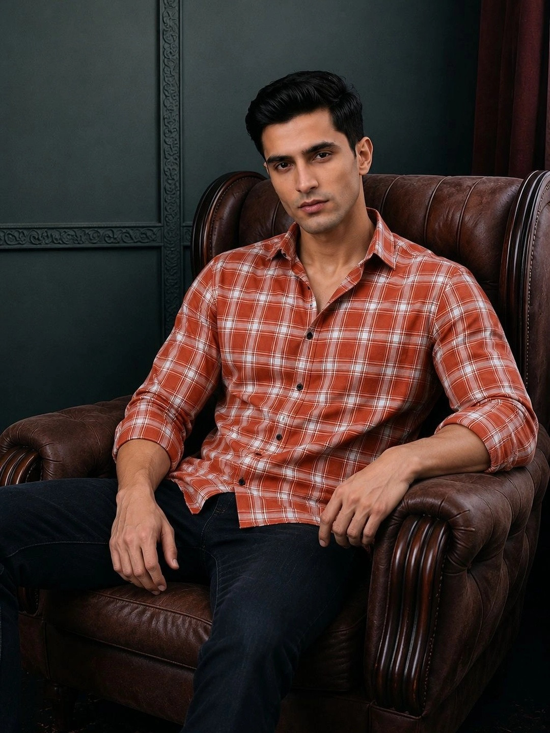 Blezza Men Checked Casual Shirt