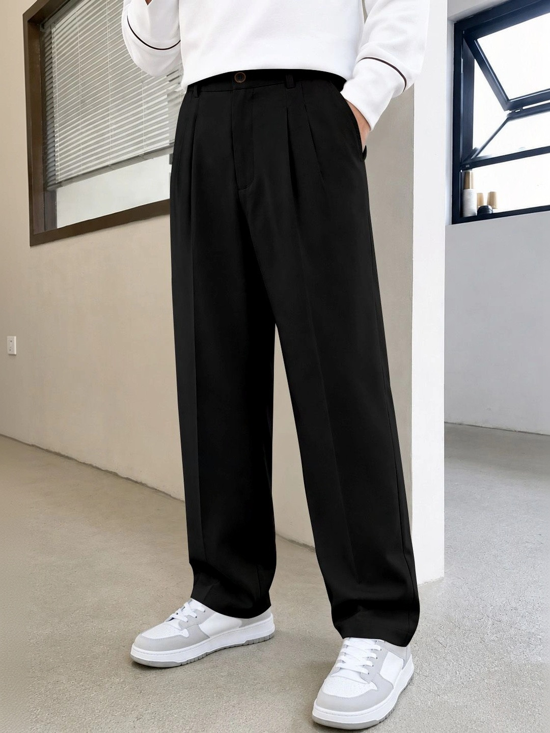 FTX Men Relaxed Pleated Trousers