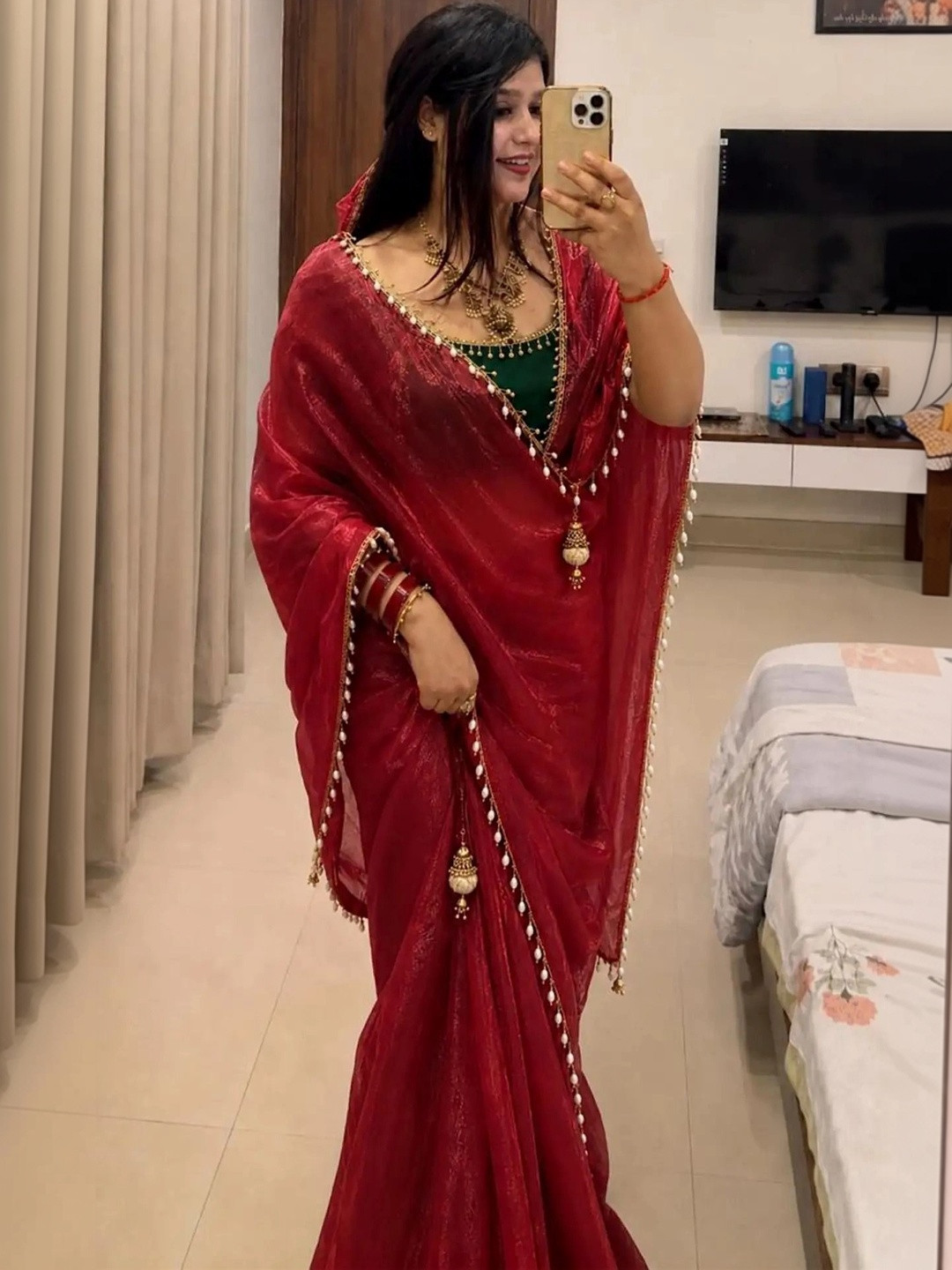 GMIYA Zari Tissue Designer Saree