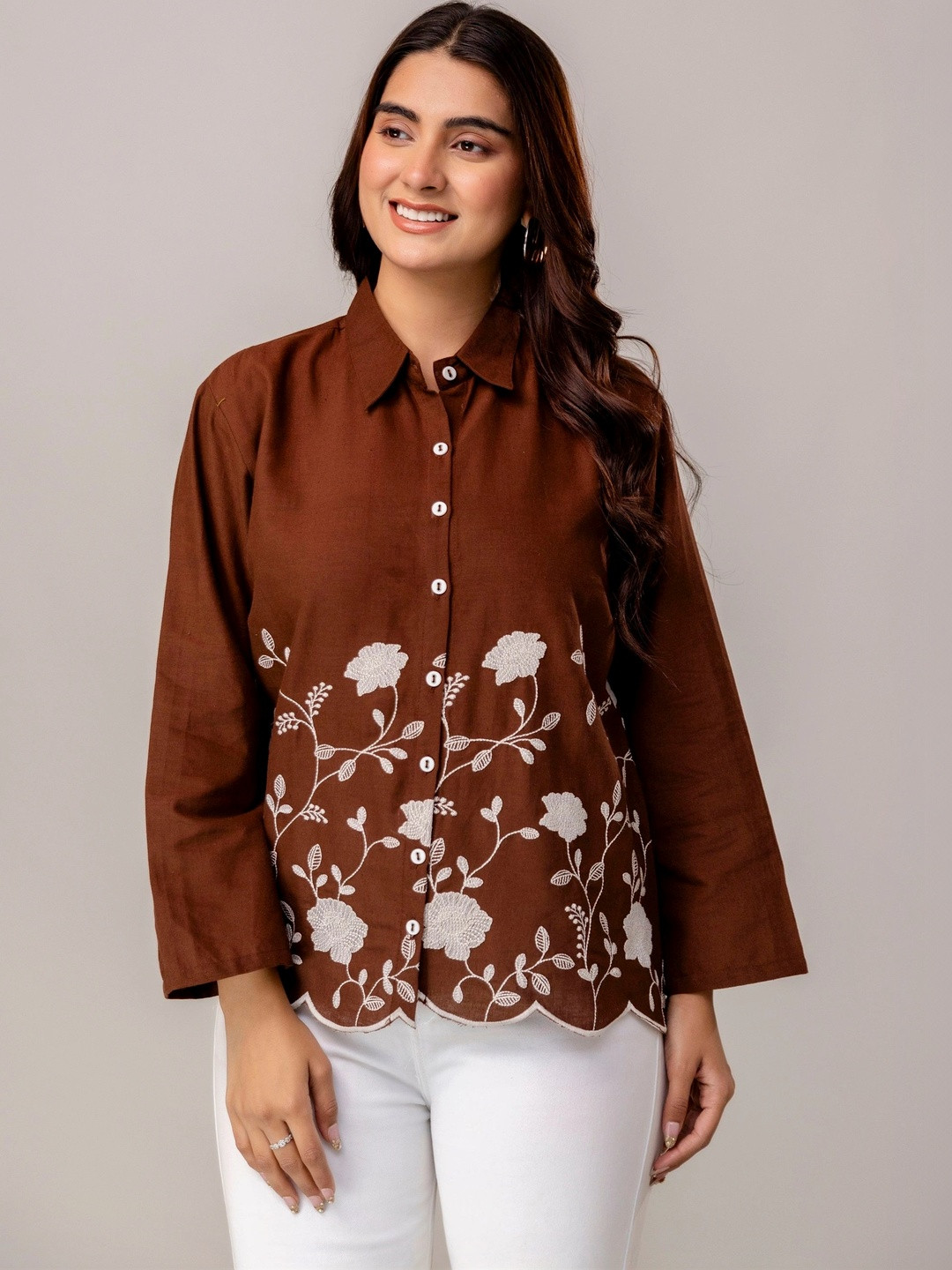 ANEEMA Women Floral Casual Shirt