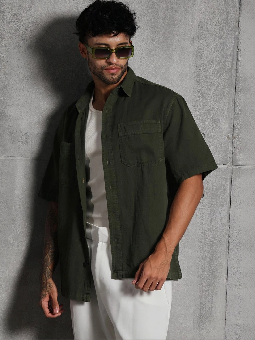 FOUL CHILD Men Boxy Casual Shirt