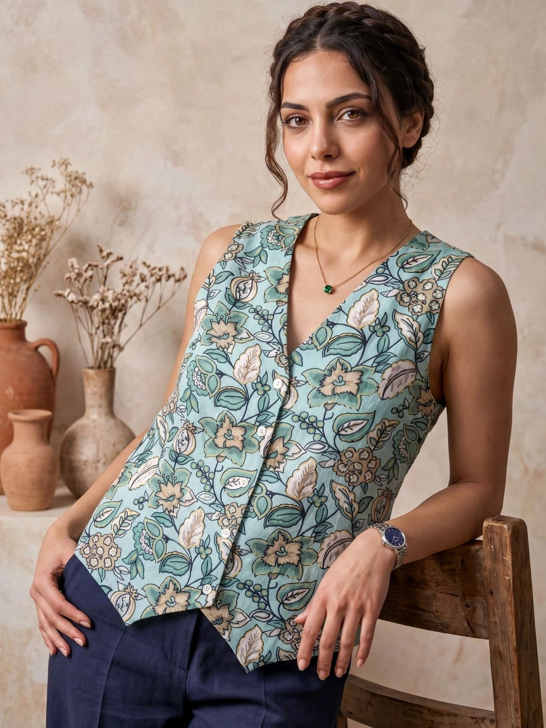 Klotden Floral Print Top